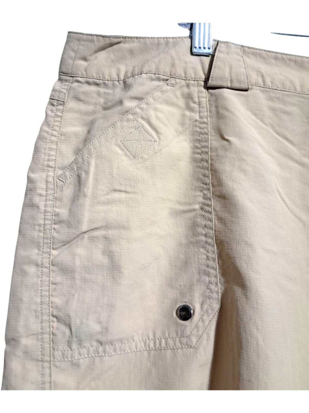 Alpine Design Nylon Cargo Shorts Womens Size 14 Tan Casual Lightweight Outdoor H - Picture 6 of 7